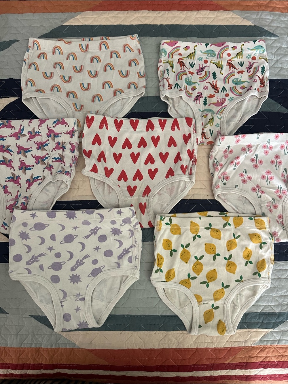 Hanna Andersson Girls Underwear - 7 pairs